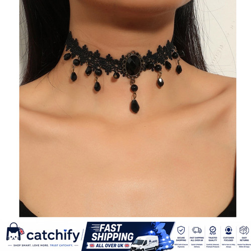 Vintage gothic black lace - vintage,