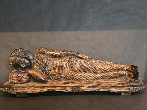 Large antique reclining buddha - large,