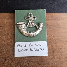 Ox & Bucks Collar Badge Oxfordshire and Buckinghamshire Light Infantry