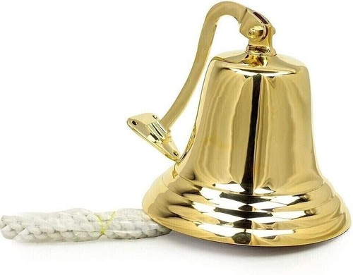 Brass ship bell wall - brass,