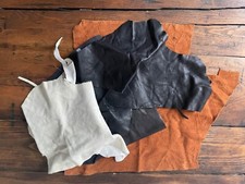 Leather scraps scrap pieces - scraps,,