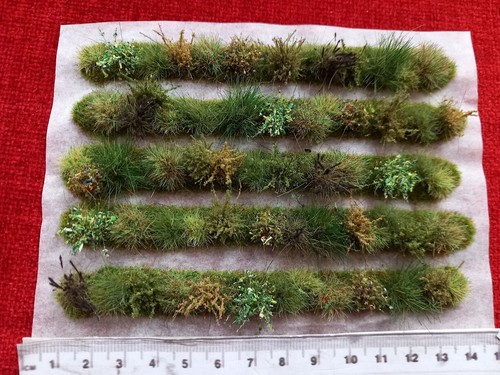 Model diorama strips - -, grass