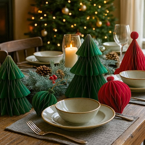 Christmas table decoration - decoration, set