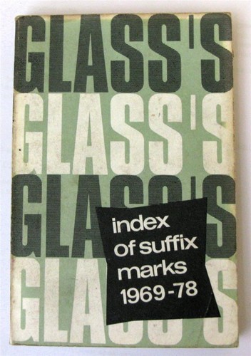 Glass index suffix marks - suffix,