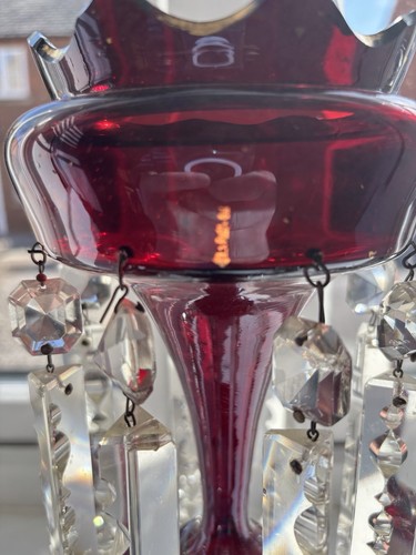 Victorian red opaline - , glass