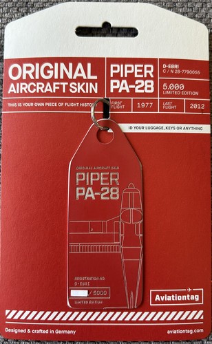 Rare aviationtag piper - **,
