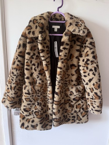 Faux fur leopard print - print, coat