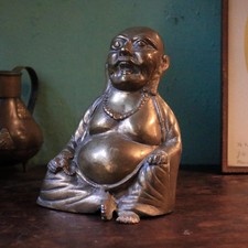 Vintage Cast Brass Laughing