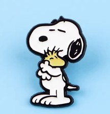Snoopy & Woodstock  Enamel Metal Pin Badge / Brooch Gift