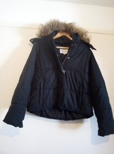 Jack Wills Puffer padded Jacket Women's Size 8 fur hood trim