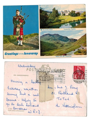 Vintage postcard inveraray - -,