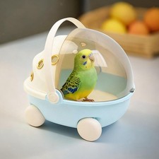 Bird Travel Cage with Heater Parrot Cage for Lovebirds Parakeets Parrotlets