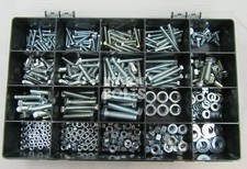 Grade 8.8 Assorted Box kit M4,M5 M6 M8 M10 Nuts And Bolts Setscrews Bright Zinc