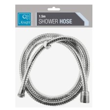 Knight 1.5 M Shower Hose - Chrome Plated Leak Proof Hose For Bath Or Shower