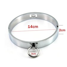 Steel Bondage Collar Metal