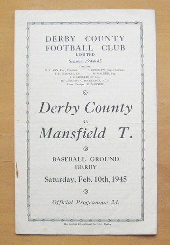 Derby county mansfield town - derby,