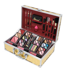 73pc Vegan Makeup Cosmetic Set Travel Size Vanity Case Premium Beauty Gift Box