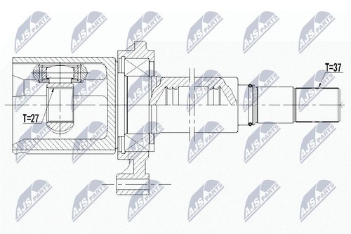Nty joint shaft drive axle - nty, cv