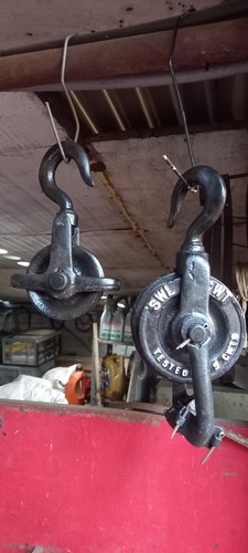 Vintage block tackle works - vintage,