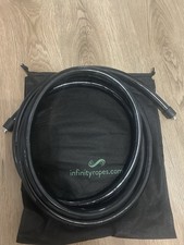 Crossrope Heavy Jump Rope 2 LB Size L Black Steel Wire Covered Plastic