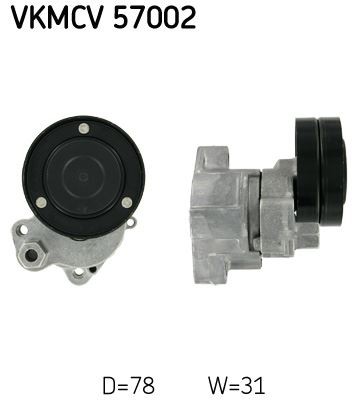 Ribbed belt tensioner for - tensioner,