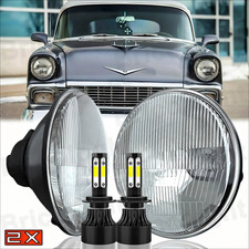 Pair 7 Inch Round LED