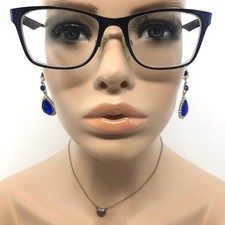 French Connection FC 116 Glasses Frames Blue Full Rim Eyeglasses Frame Only