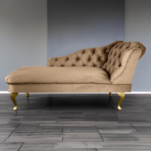 Velvet chaise lounge tufted - chaise,