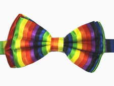 Rainbow Bow Tie Fancy Dress