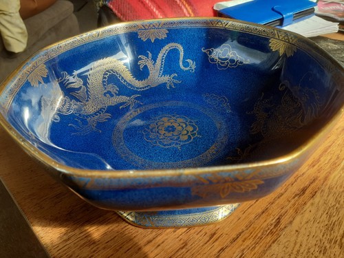 Antique maling bowl satsuma - maling, "satsuma