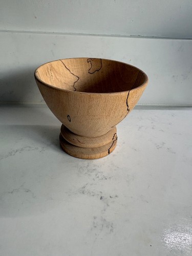 Spalted beech bowl footed