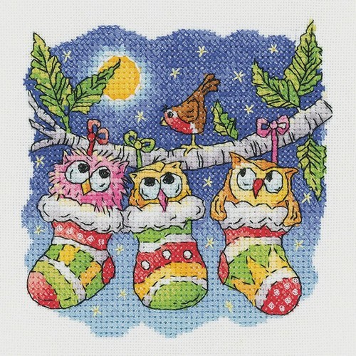 Heritage craft christmas owl - heritage,