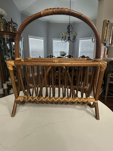 Vintage rattan magazine - xl,