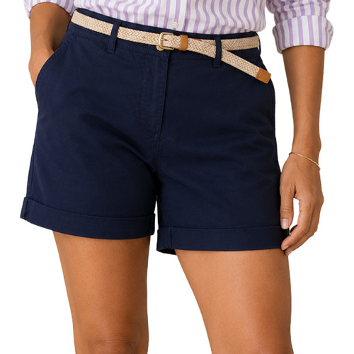 Women navy chino shorts - women's,