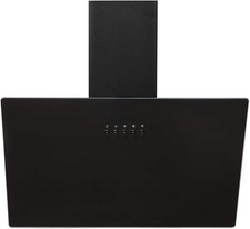 60cm Black Angled Glass