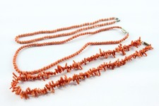 Coral Necklaces Branch Fancy Clasp Polished Screw Clasp x 3