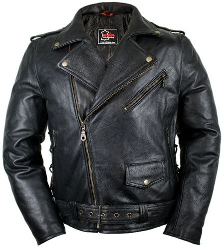 Motorcycle chopper leather