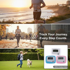 Lcd clip pedometer step - lcd, on