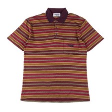 Vintage 80's Missoni Polo Shirt Mens XS Striped Short Sleeve Made in Italy