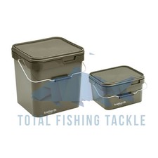 Trakker 5 & 17 Litre Green Square Bait Bucket Carp Fishing  - 216106