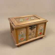 Vintage Wooden Box Chest Hand