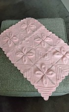 Hand Knitted Pink Baby Blanket