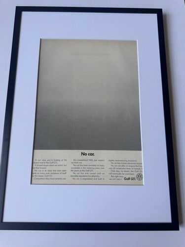 Framed original mk2 golf - original, vw