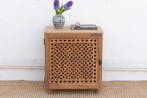 Reclaimed teak geometric jali - reclaimed,
