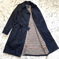 AQUASCUTUM Navy Cotton Trench