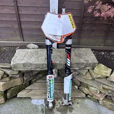  Ktm 250 sxf 2007 - 2011 Complete Front Forks Suspension Yokes 