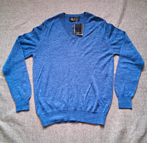 Wolsey blue neck knit - wolsey,