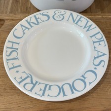 EMMA BRIDGEWATER PALE BLUE TOAST 10.5” DINNER PLATE RARE DISCONTINUED PATTERN