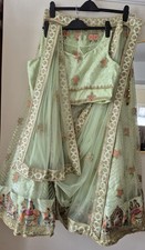 Indian Embroidered mint green