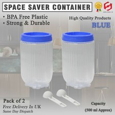 2xPLASTIC STORAGE Containers